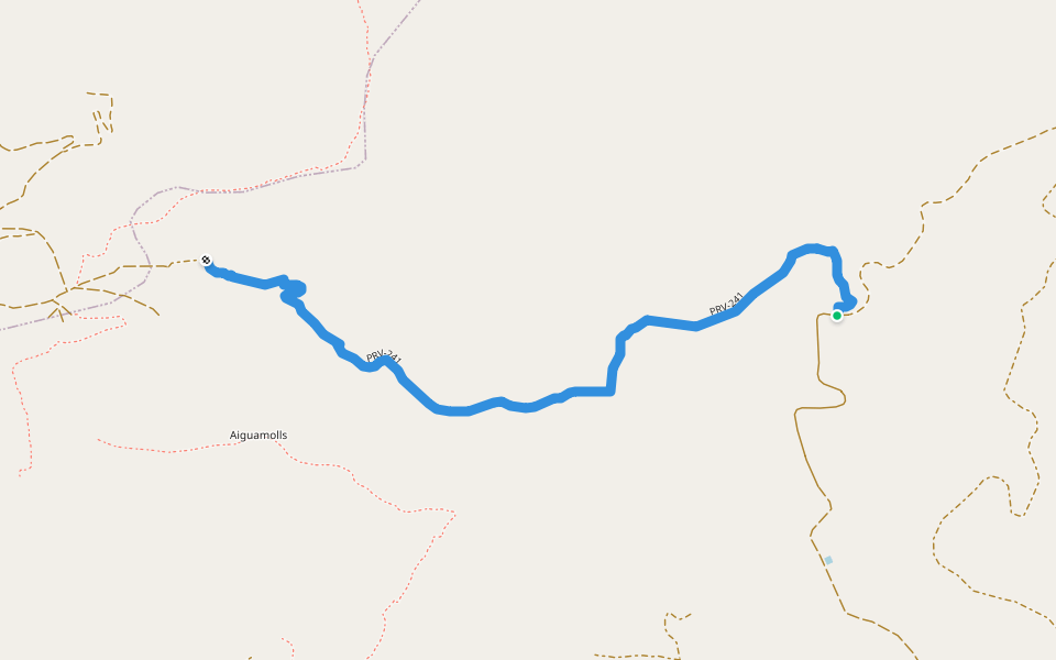 PRV-241 walking route map in La Vall d'Uixó