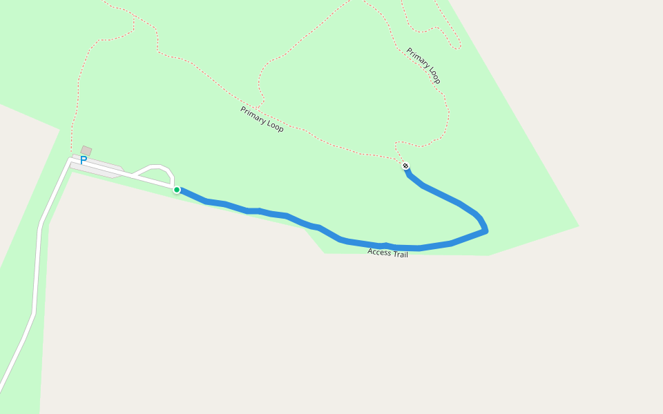 Access Trail walking route map in La Grange