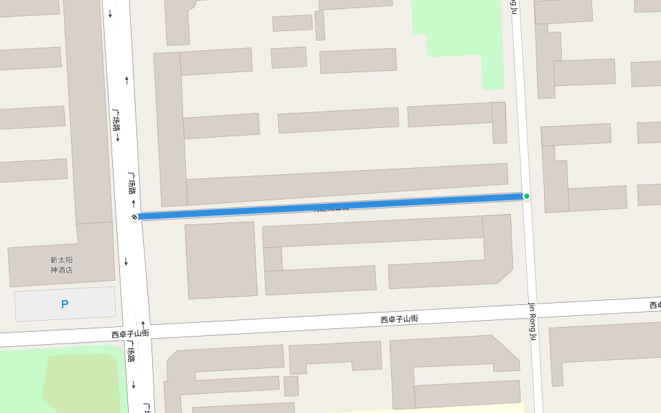 明达商业街 walking route map in Wu Hai Shi