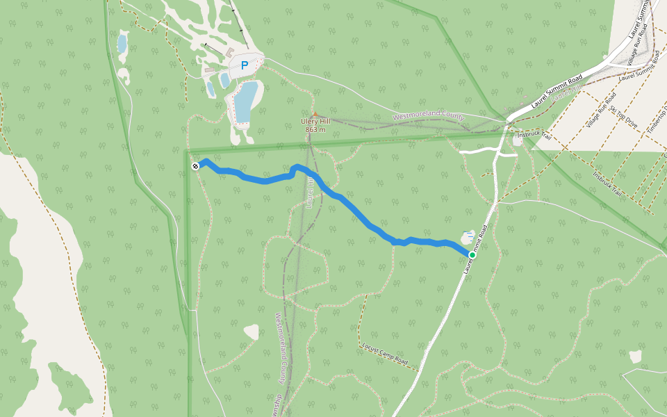 Bill Alberts Trail walking route map in Boswell