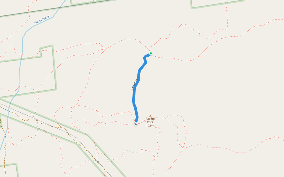 Backdrop walking route map in Ludlow