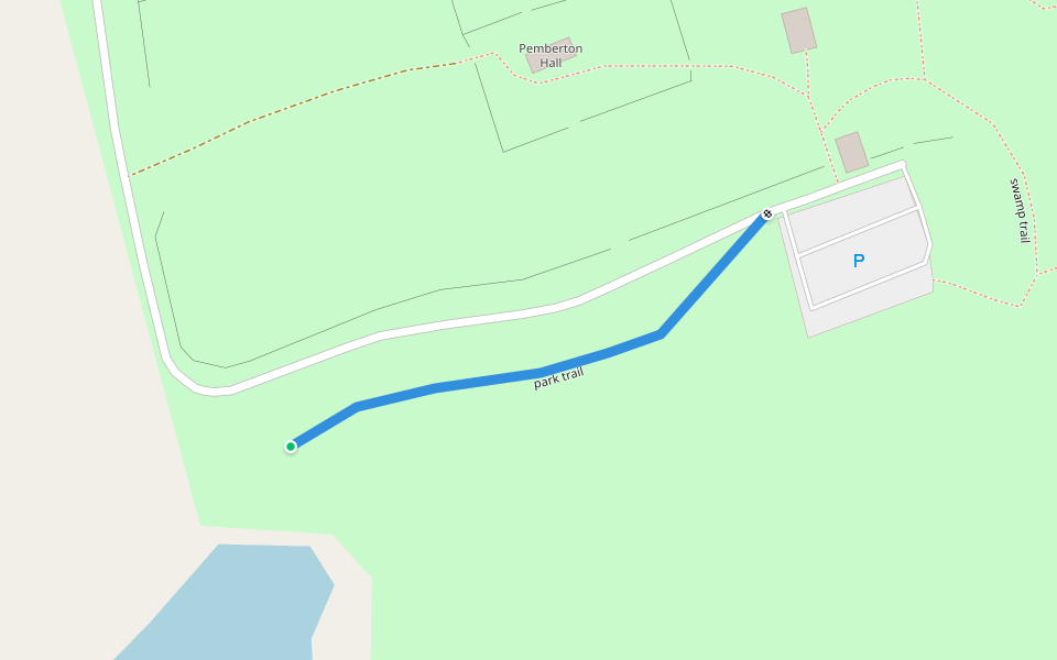 park trail walking route map in Salisbury