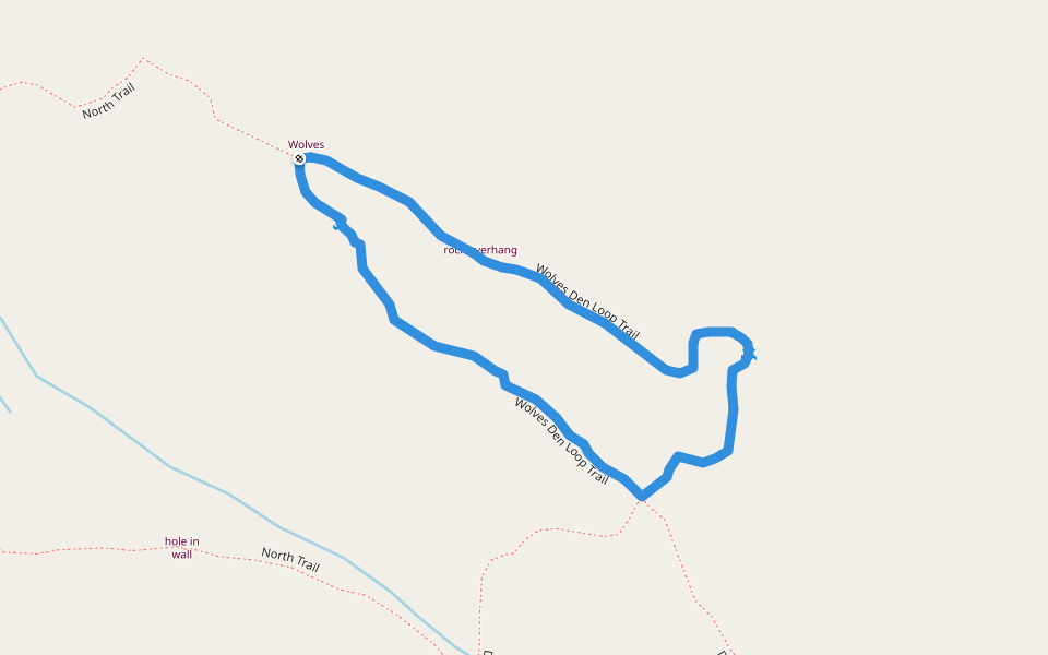 Wolves Den Loop Trail walking route map in Shelburne Falls