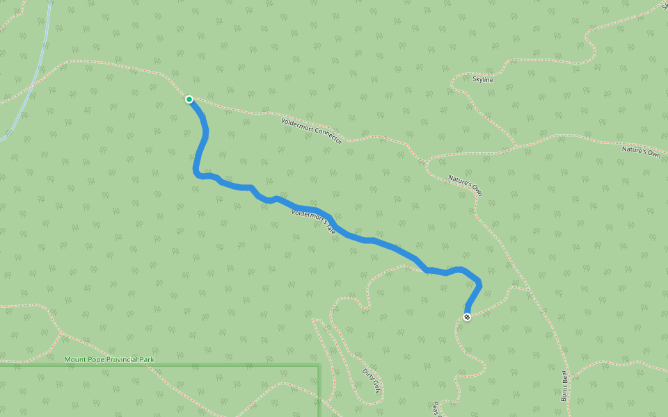 Voldermort's Tale walking route map in Fort St. James