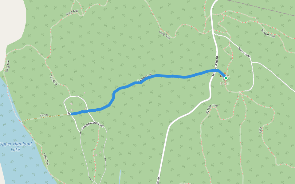 Darling Trail walking route map in Ashfield