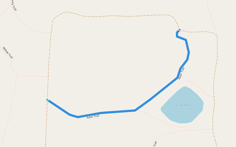 Aster Trail walking route map in Winfield