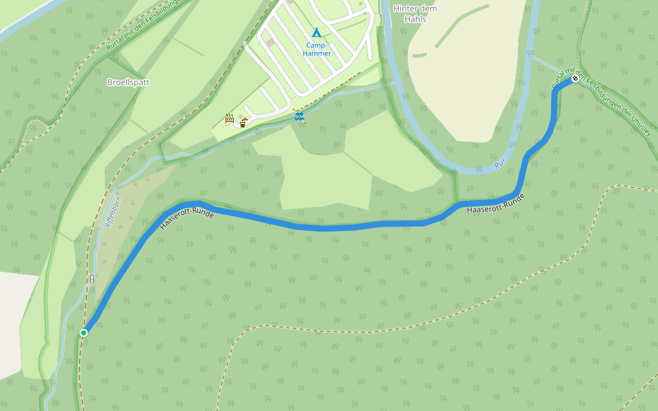 Haaserott-Runde walking route map in Simmerath