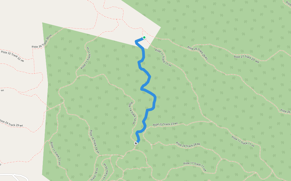 Piste 15 Track 15 ๑๕ walking route map in Tambon Nam Ron