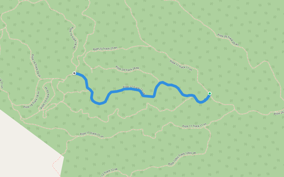 Piste 17 Track 17 ๑๗ walking route map in Tambon Nam Ron