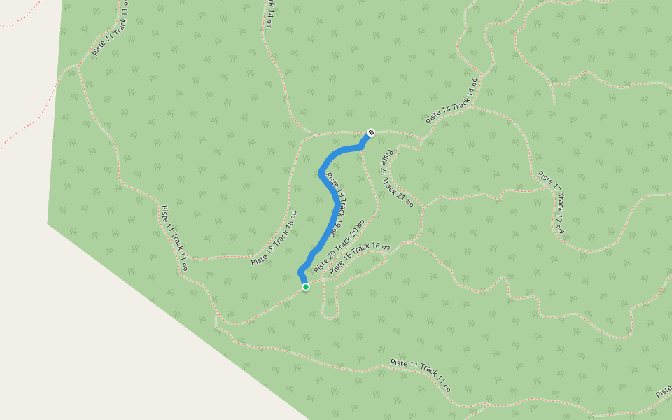 Piste 19 Track 19 ๑๙ walking route map in Tambon Ban Noen