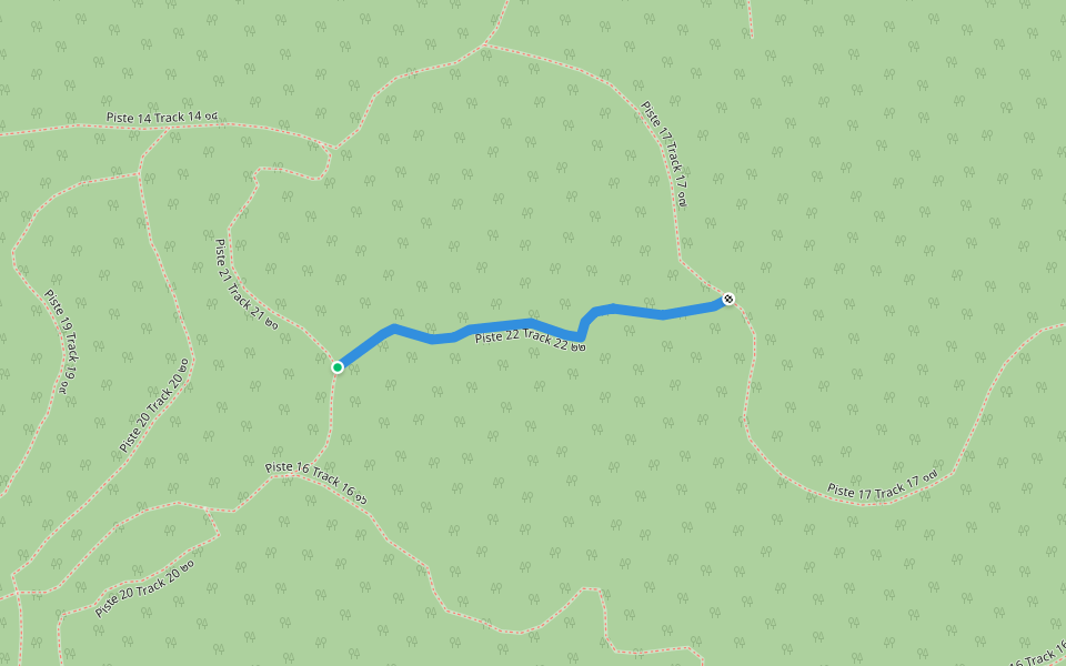 Piste 22 Track 22 ๒๒ walking route map in Tambon Ban Noen