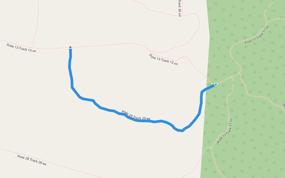 Piste 29 Track 29 ๒๙ walking route map in Tambon Ban Noen