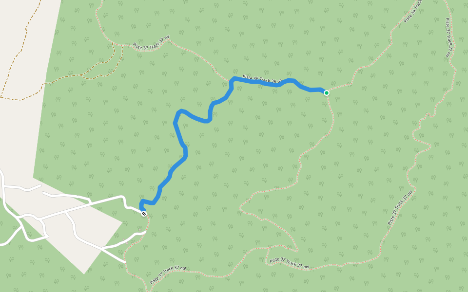 Piste 36 Track 36 ๓๖ walking route map in Tambon Bo Rang