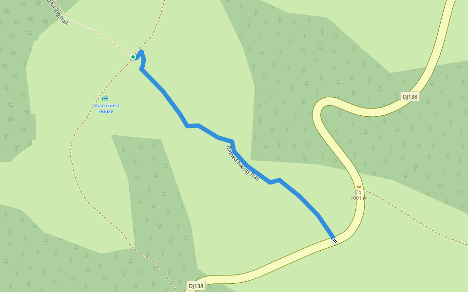 Delhed hiking Trail walking route map in Liban
