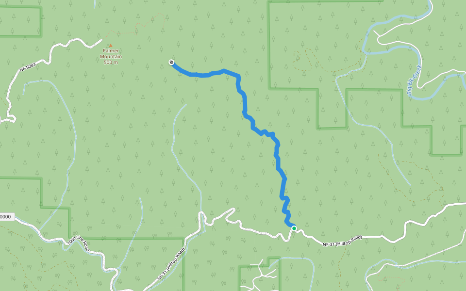 NF-3127 walking route map in Toledo
