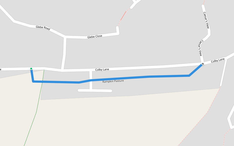 Rampkin Pasture walking route map in Appleby-in-Westmorland