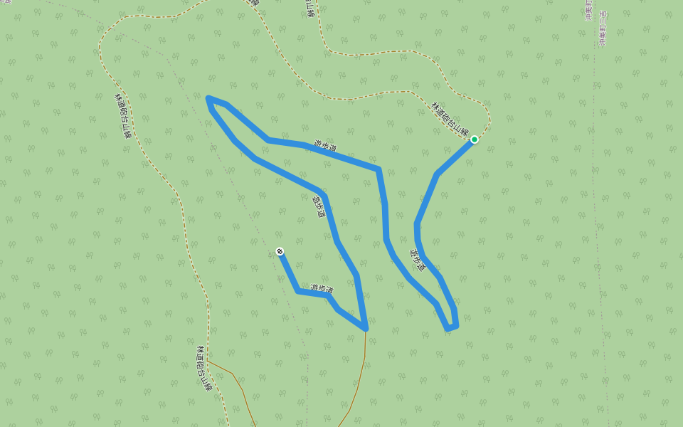 遊歩道 walking route map in Etajima