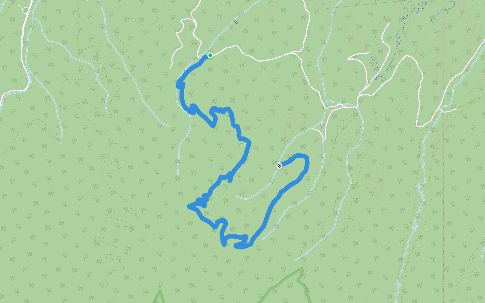 Elk Creek Loop walking route map in Fraser