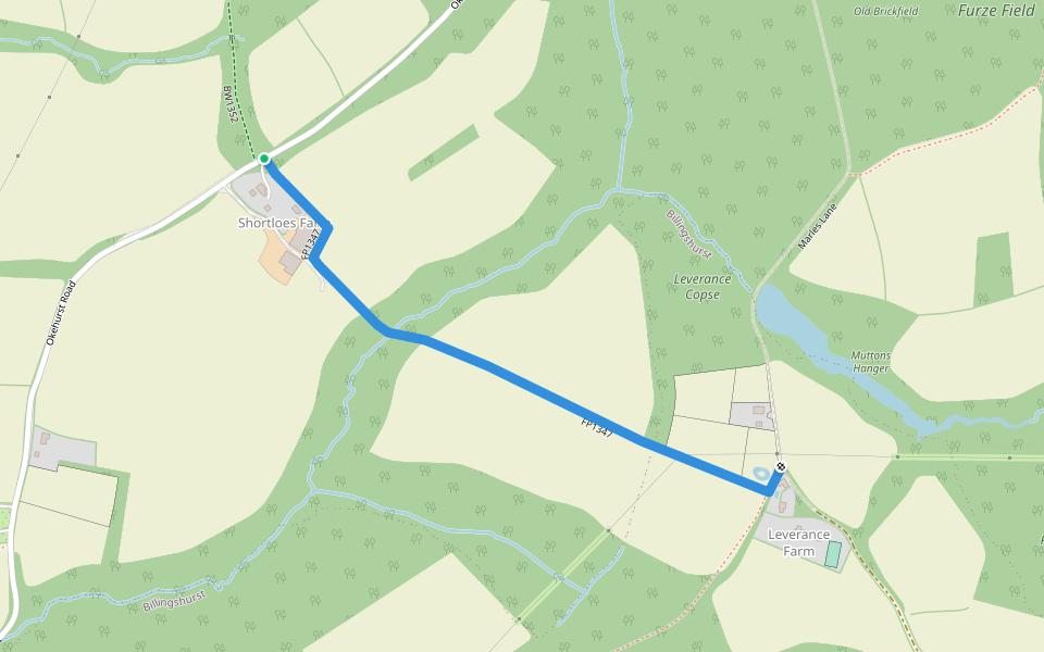 FP1347 walking route map in The Haven
