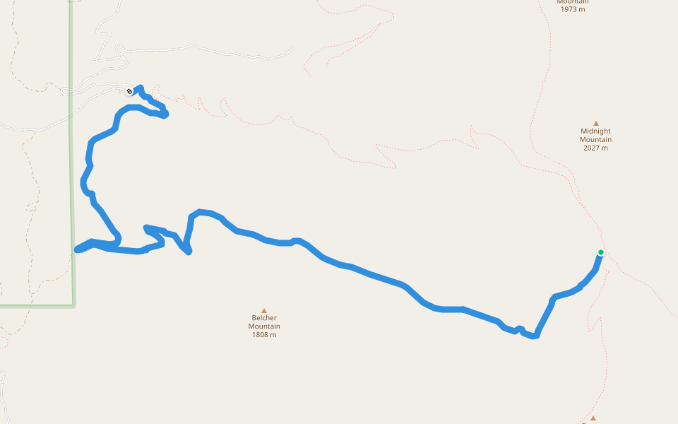 Old Stage Trail / NF Trail 1 walking route map in Republic