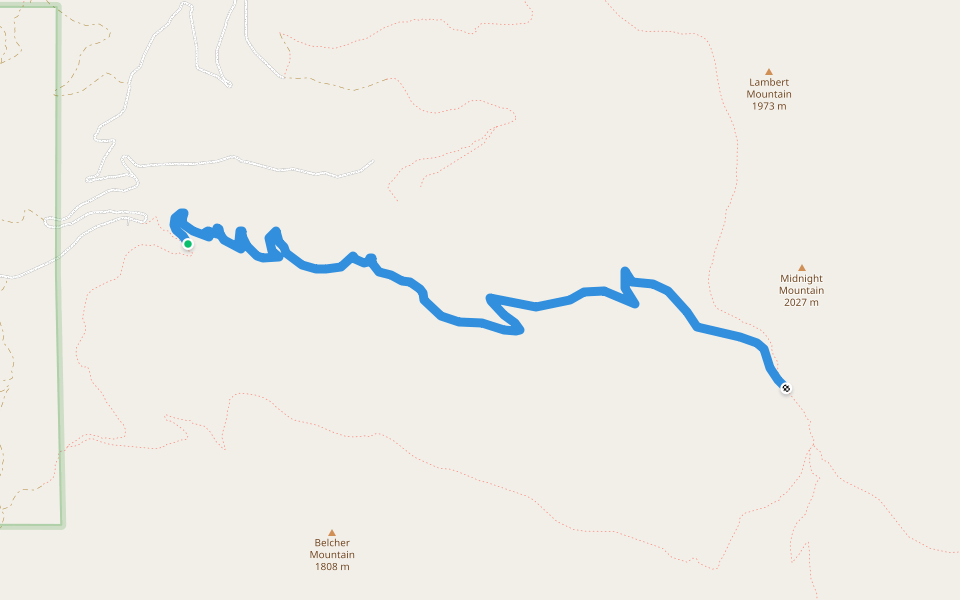 Midnight Ridge Trail 47 walking route map in Republic