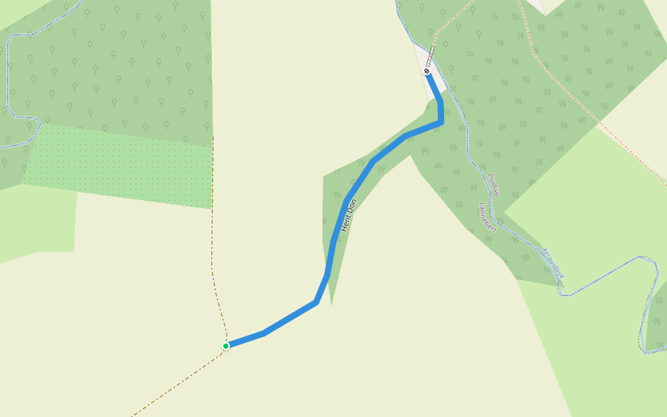 Hent Don walking route map in Lannebert