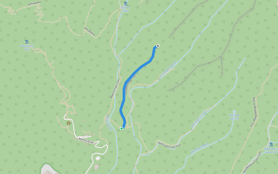 Lua'alea Ridge Trail in Hawaii | Walking Map