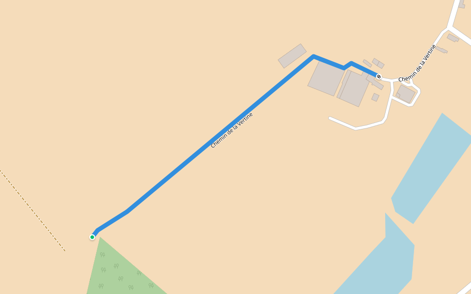 Chemin de la Vertine walking route map in Piriac-sur-Mer