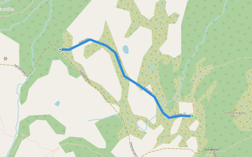Vullumen walking route map in Lian
