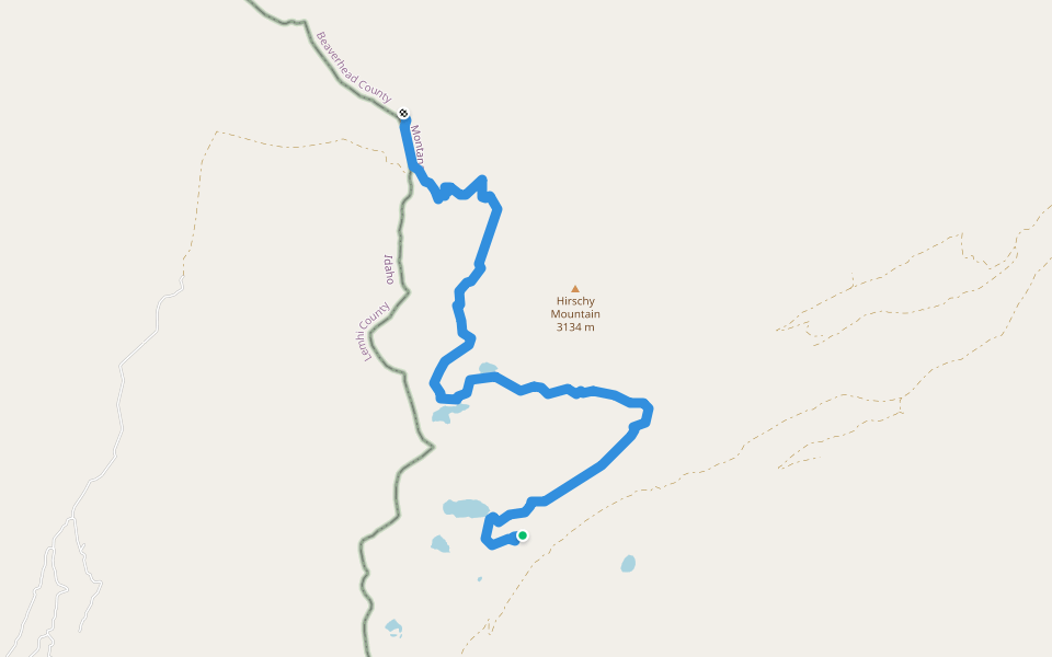 cdt-2 walking route map in Wisdom