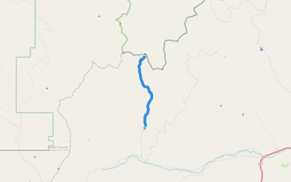 FS 65 walking route map in Basin