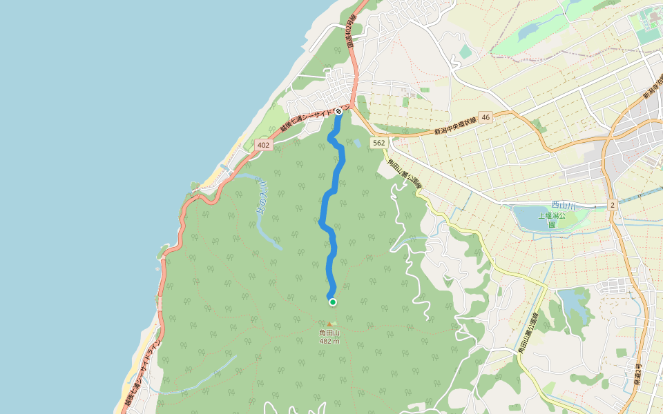 宮前コース walking route map in Niigata