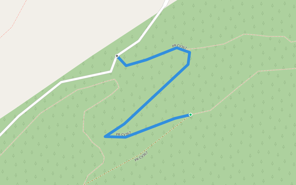 PR-CV367 walking route map in Higueruelas