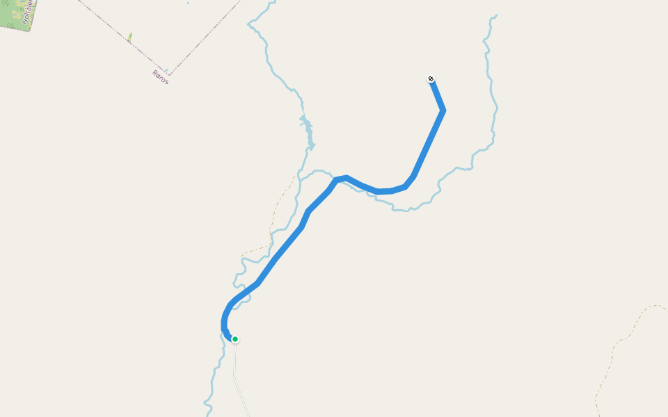 Molingdalsveien walking route map in Glåmos