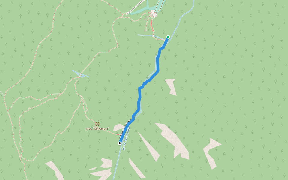 охотничья тропа walking route map in Partizansk