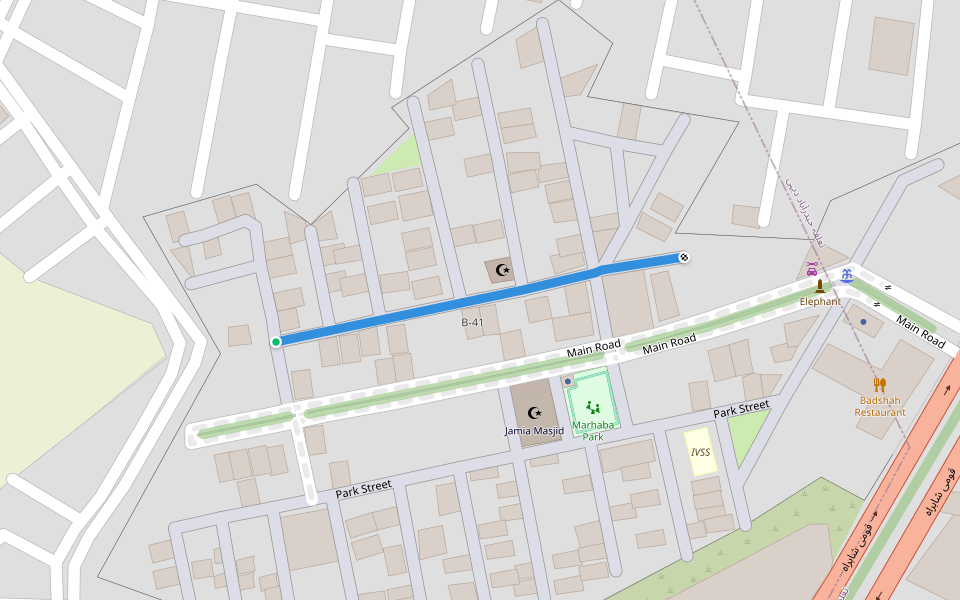 VIP Block walking route map in Hyderabad