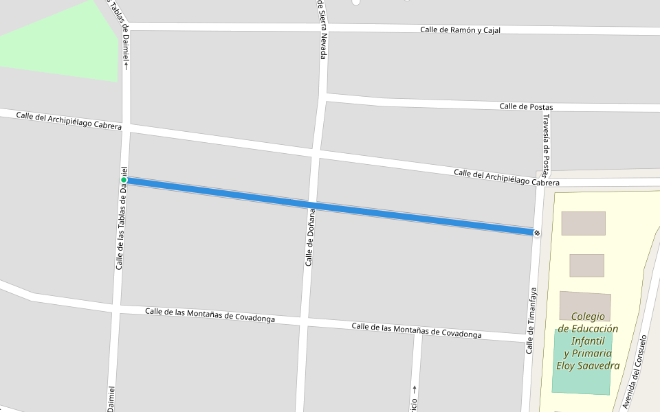 Calle Cuevas del Consuelo walking route map in Ciempozuelos