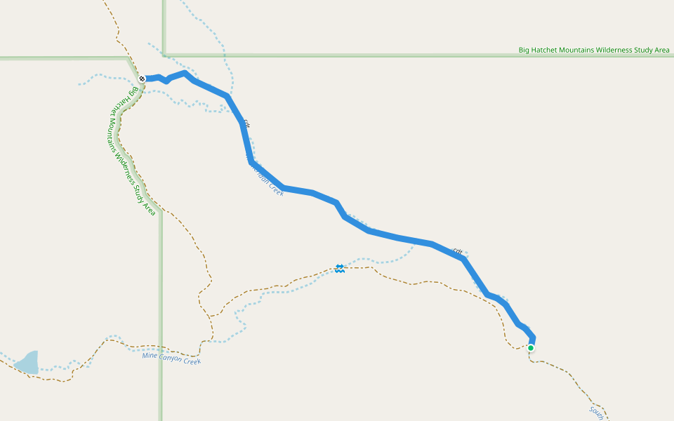 cdt walking route map in Hachita