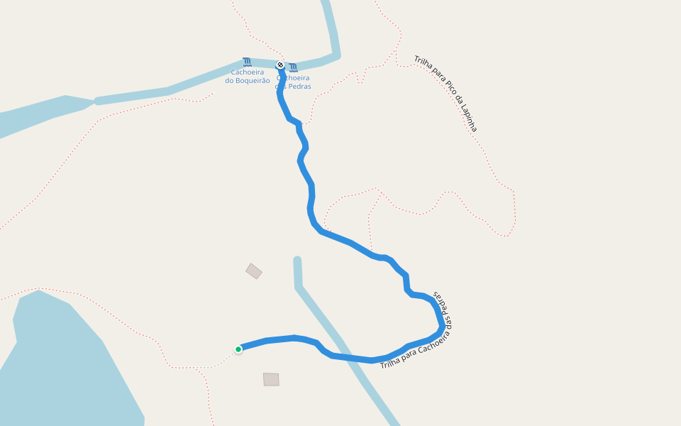 Trilha para Cachoeira das Pedras