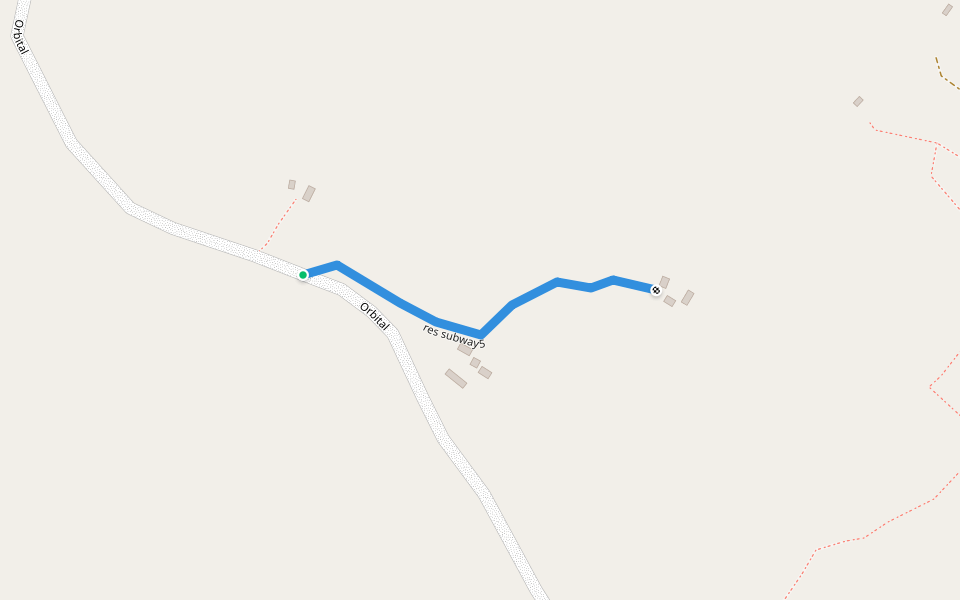 res subway5 walking route map in Yarotonik