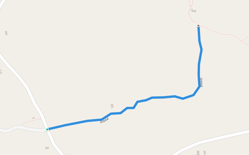 Orbital walking route map in Kijungu