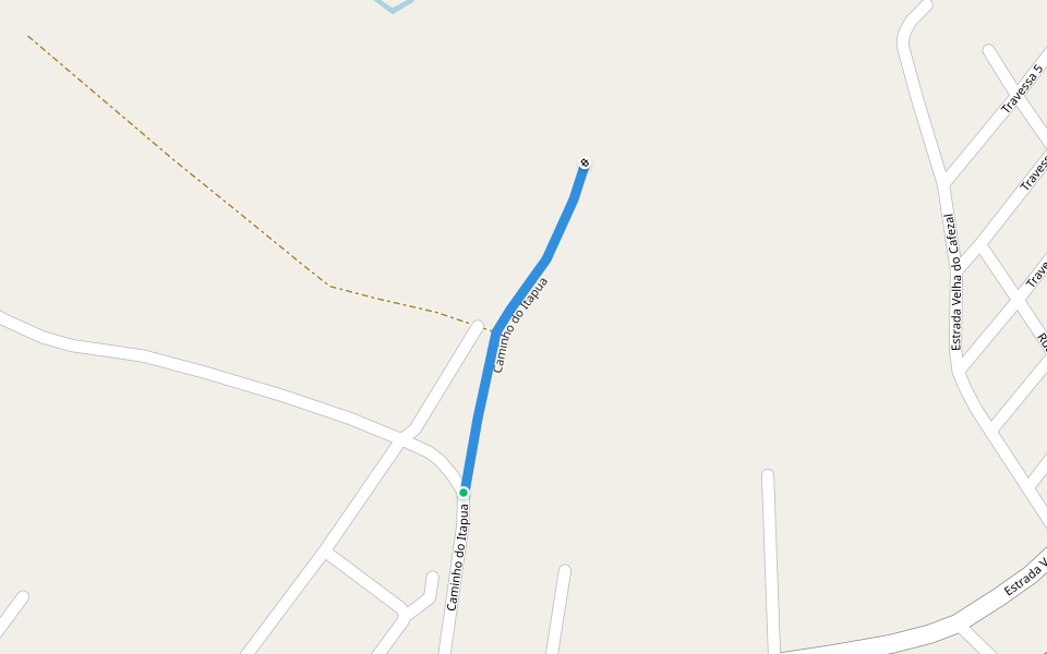 Caminho do Itapua walking route map in Barcarena