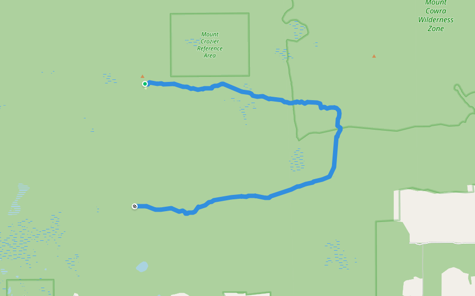 Murray-Sunset Remote Track walking route map in Murray-Sunset