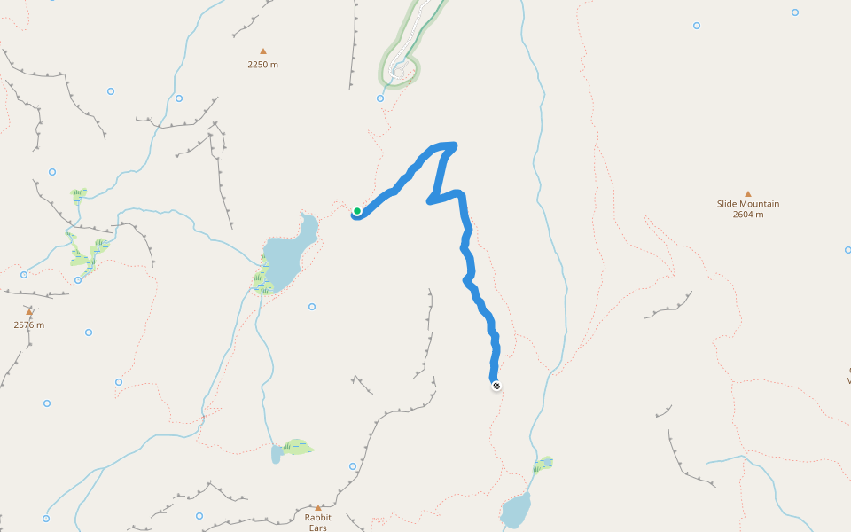 Slide Basin Trail #372 walking route map in Prairie City