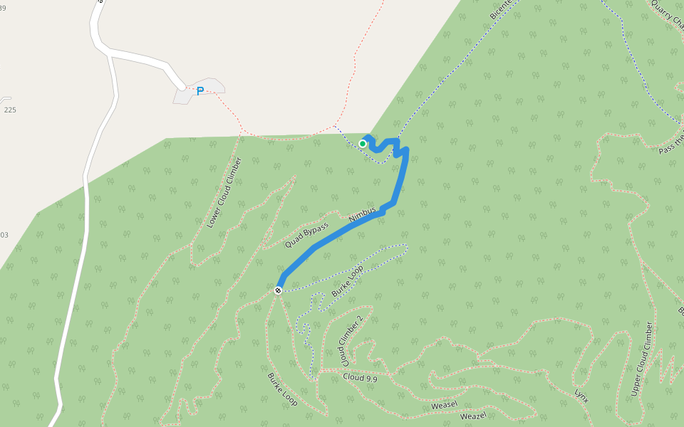 Nimbus walking route map in West Windsor