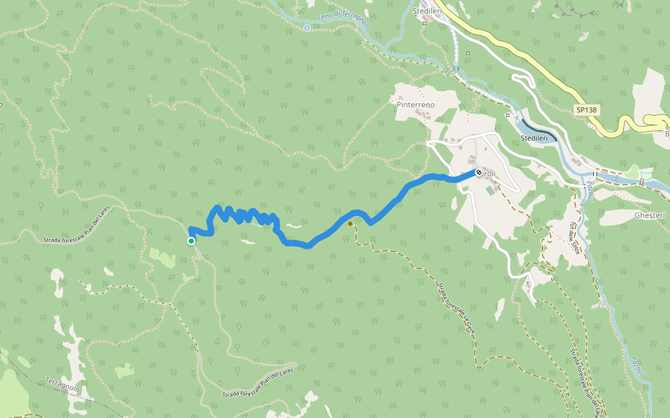 It 37 walking route map in Pinterreno