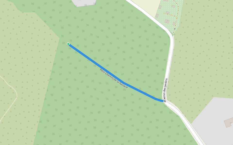 Petit Chemin de la Nasque walking route map in Colomiers