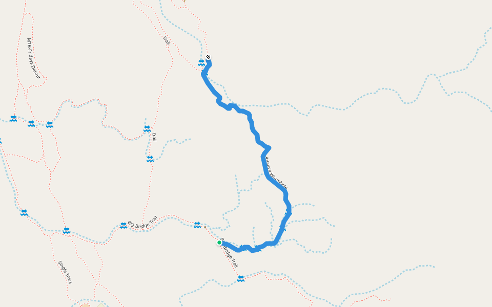 Adam´s Wormhole walking route map in Showkah