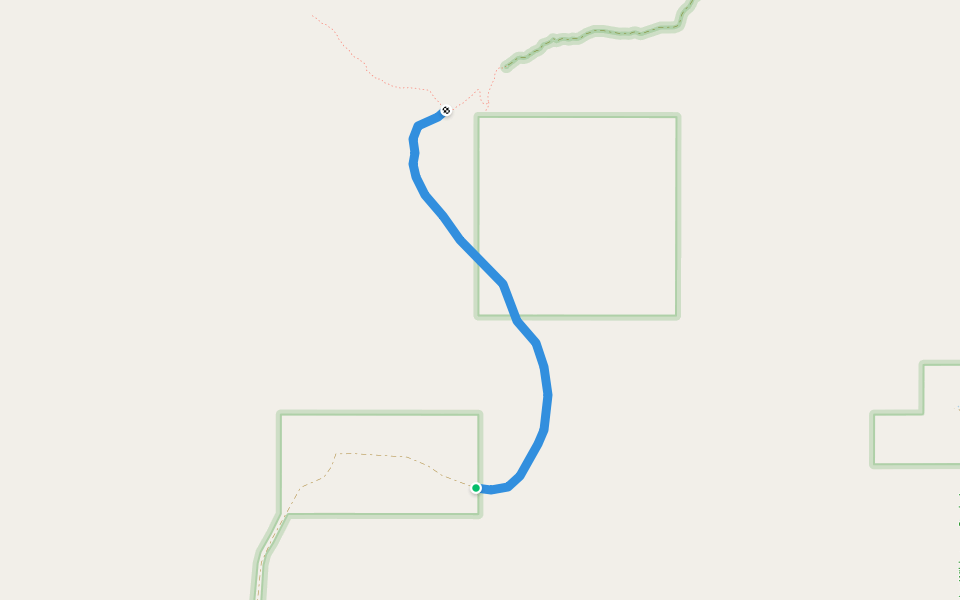 cdt Ley bushwack walking route map in Hachita