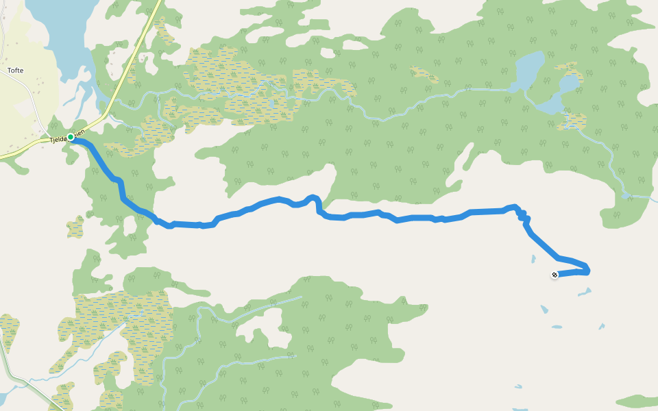 way walking route map in Tofte